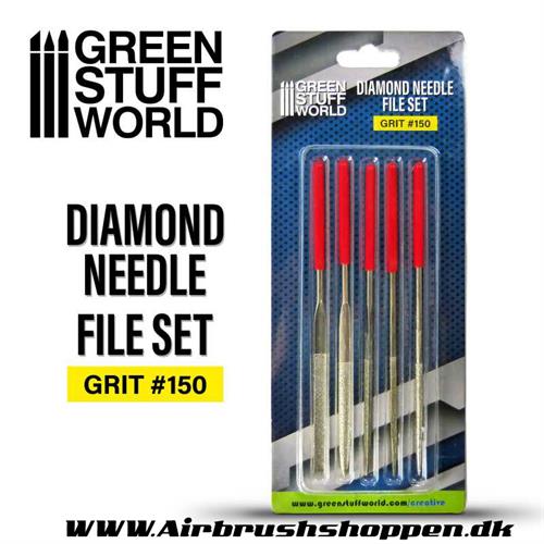 Nålefile - Diamond Needle Files Set - Grit 150 GSW
